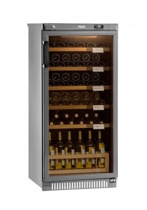 Винный шкаф POZIS ШВ-52, серебристый глянцевый