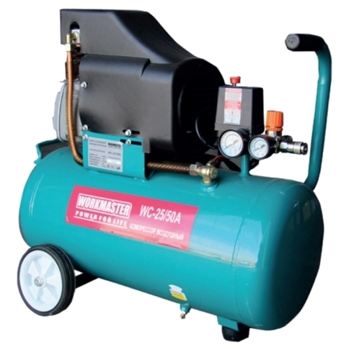 Компрессор масляный Workmaster WC 25/50A, 50 л, 1.5 кВт