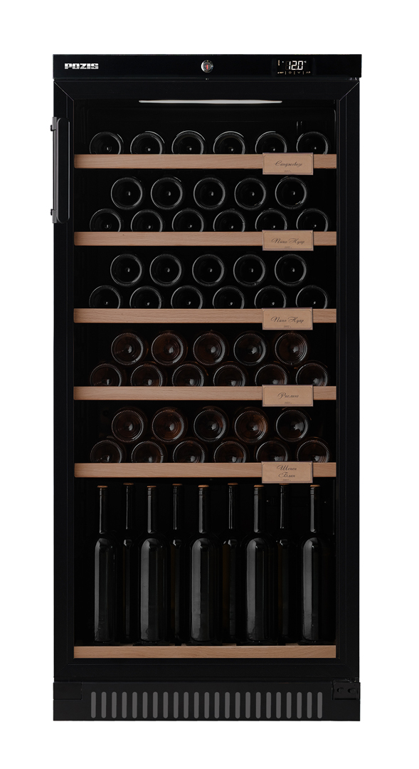 Винный шкаф POZIS ШВ-52, черный глянцевый