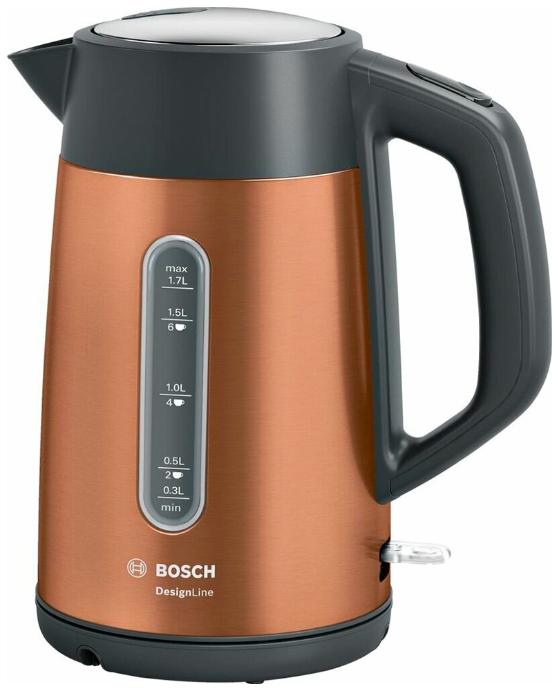 Электрочайник Bosch TWK4P439 DesignLine, медный