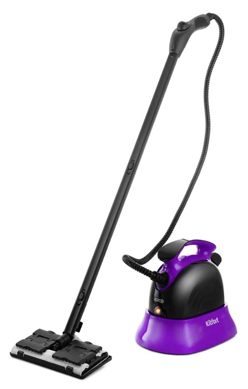 Пароочиститель Kitfort KT-9102 черно-фиолетовый