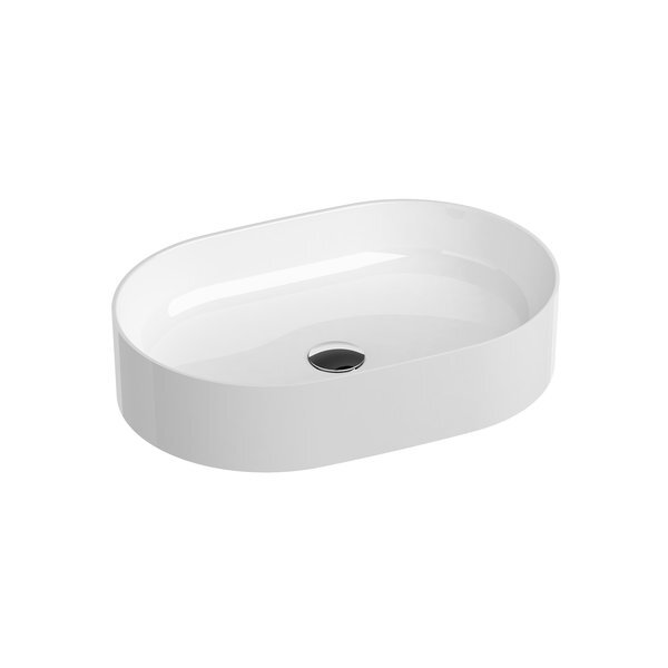 Раковина накладная Ravak Ceramic Slim 550 O XJX01155001, белый