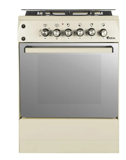 Плита комбинированная IDEAL L 155 ГК, молочный