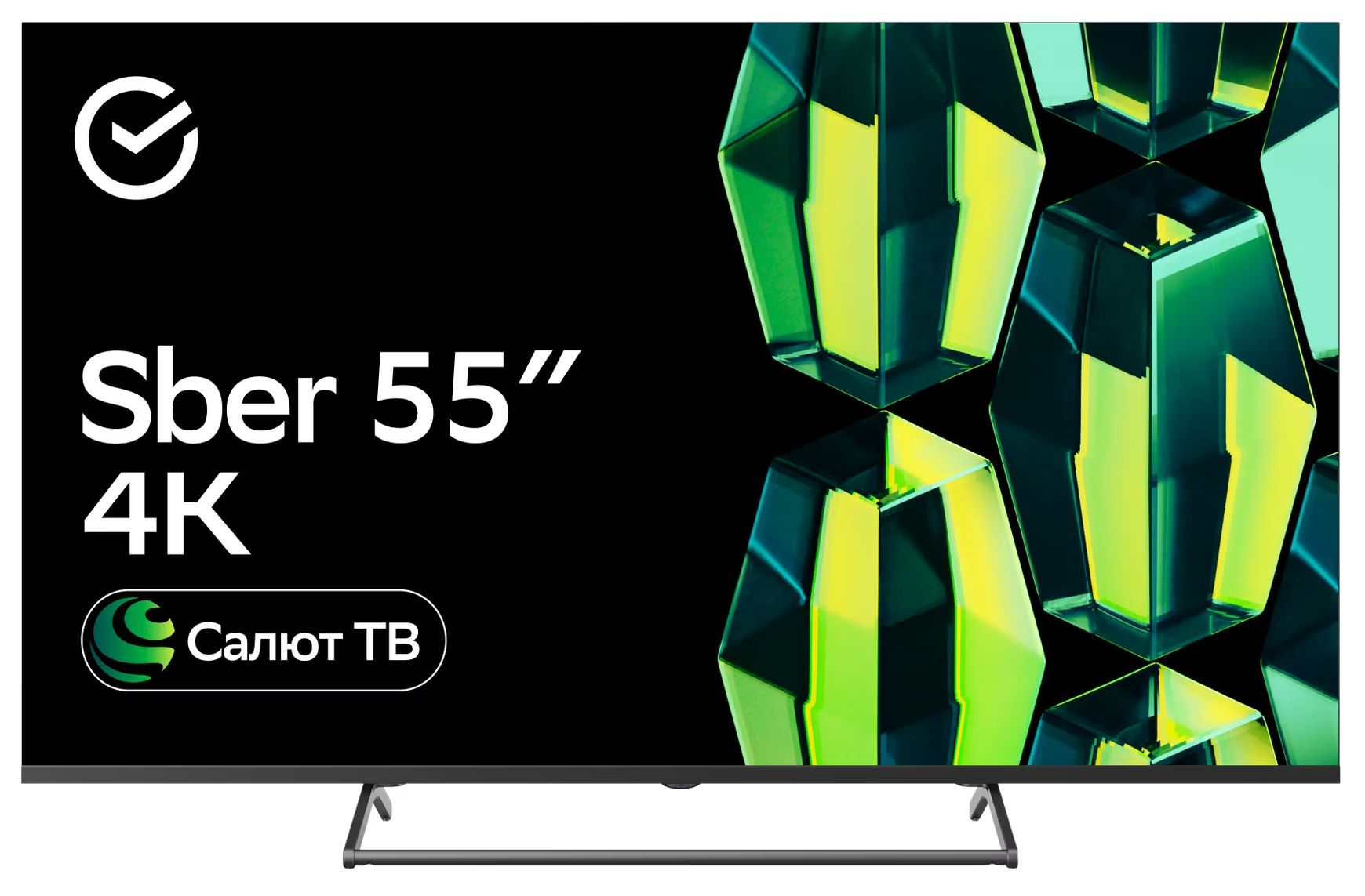 Телевизор Sber SDX-55U4125, черный