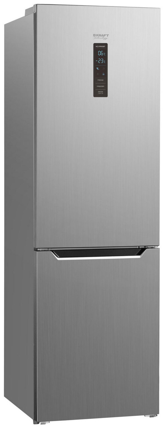 Холодильник KRAFT TNC-NF402X, нержавеющая сталь
