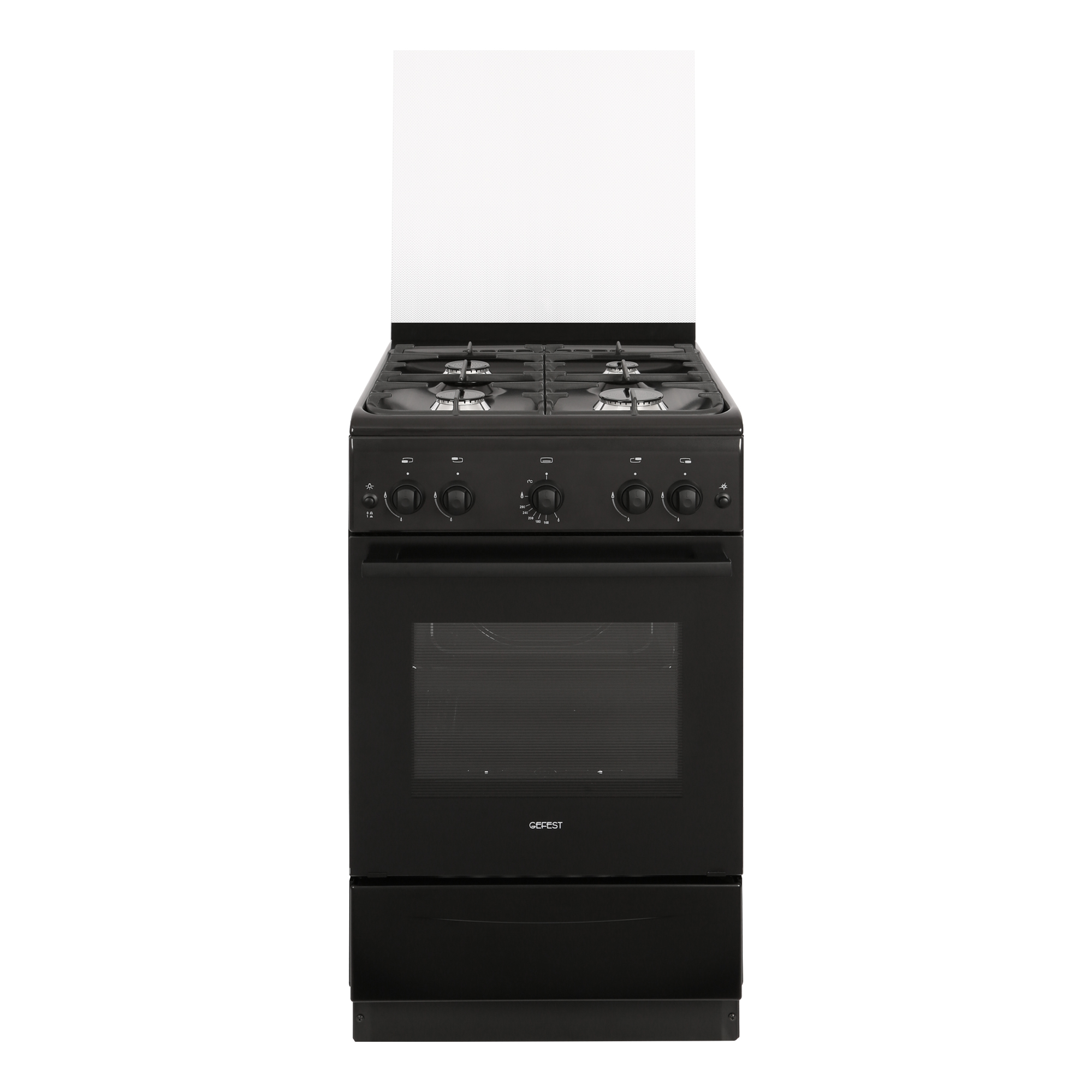 Плита газовая GEFEST ПГ 5100-01 0097, черный матовый