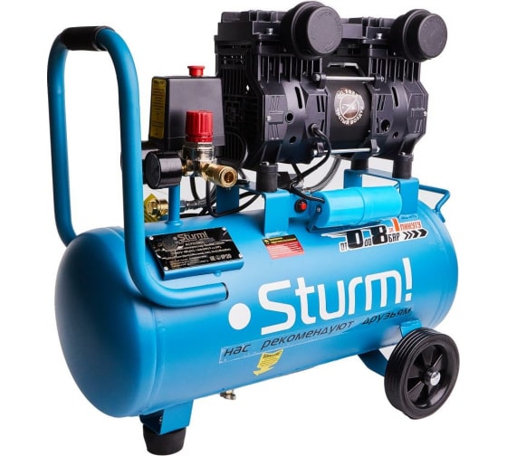 Компрессор безмасляный Sturm! AC93224OL, 24 л, 1.5 кВт