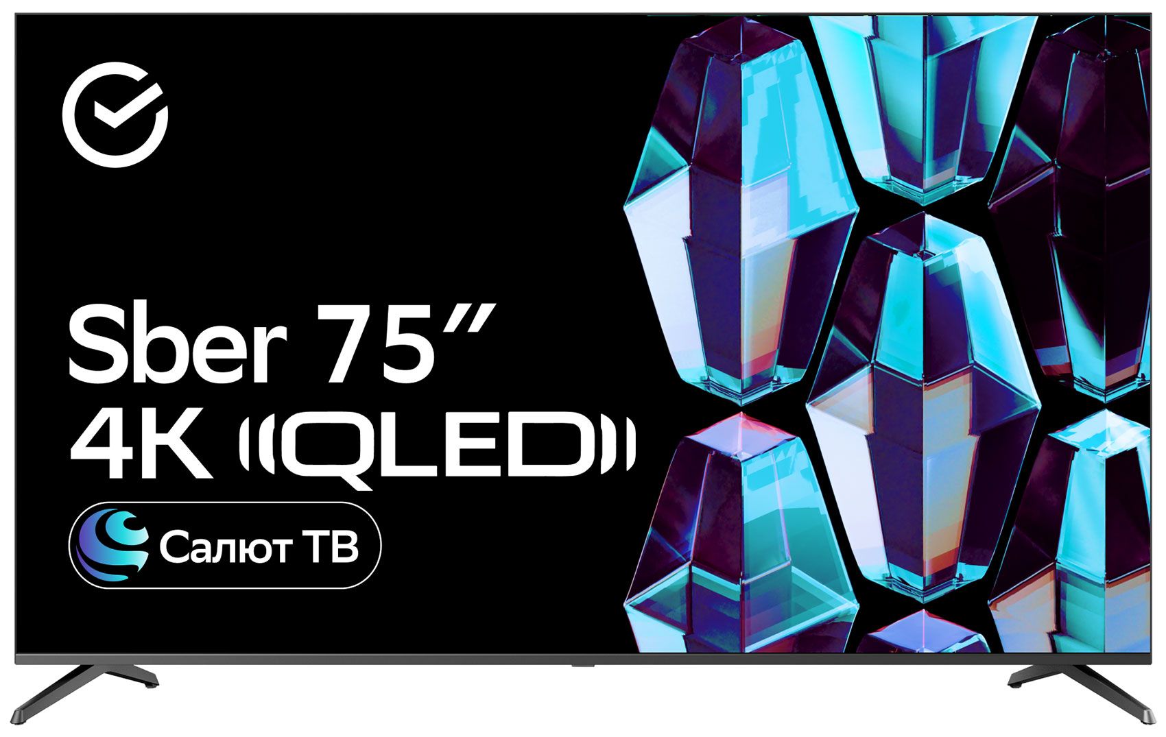 Телевизор Sber SDX-75UQ5233, титан