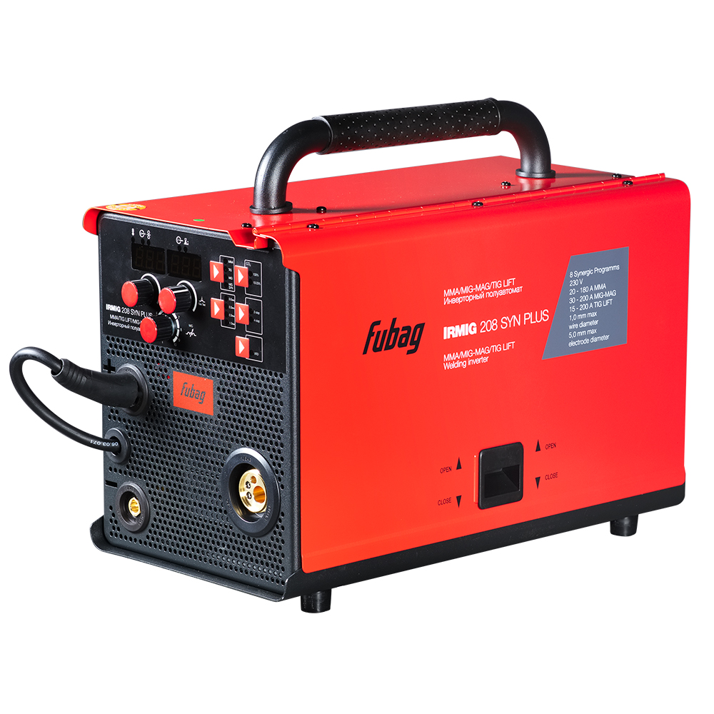 Сварочный аппарат инверторного типа Fubag IRMIG 208 SYN Plus 31447.1 (с горелкой 3м)