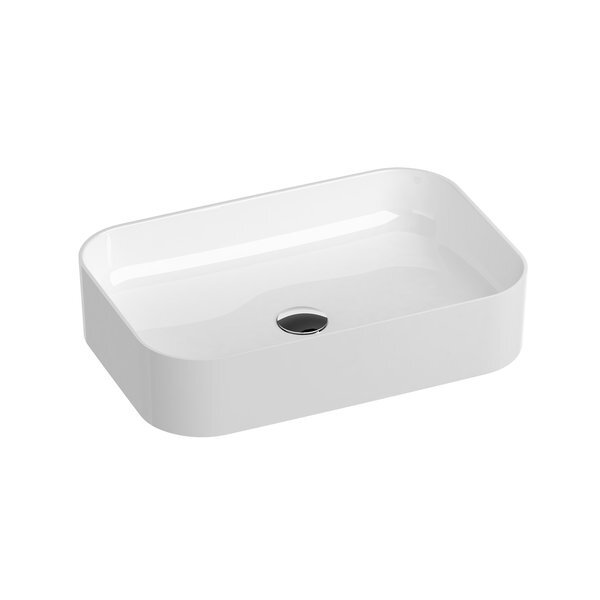 Раковина накладная Ravak Ceramic Slim 550 R XJX01155002, белый