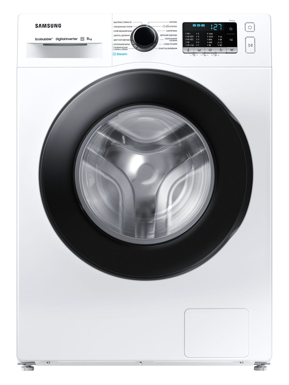 Стиральная машина Samsung WW5100A (WW80AGAS21AELP), белый/черный люк