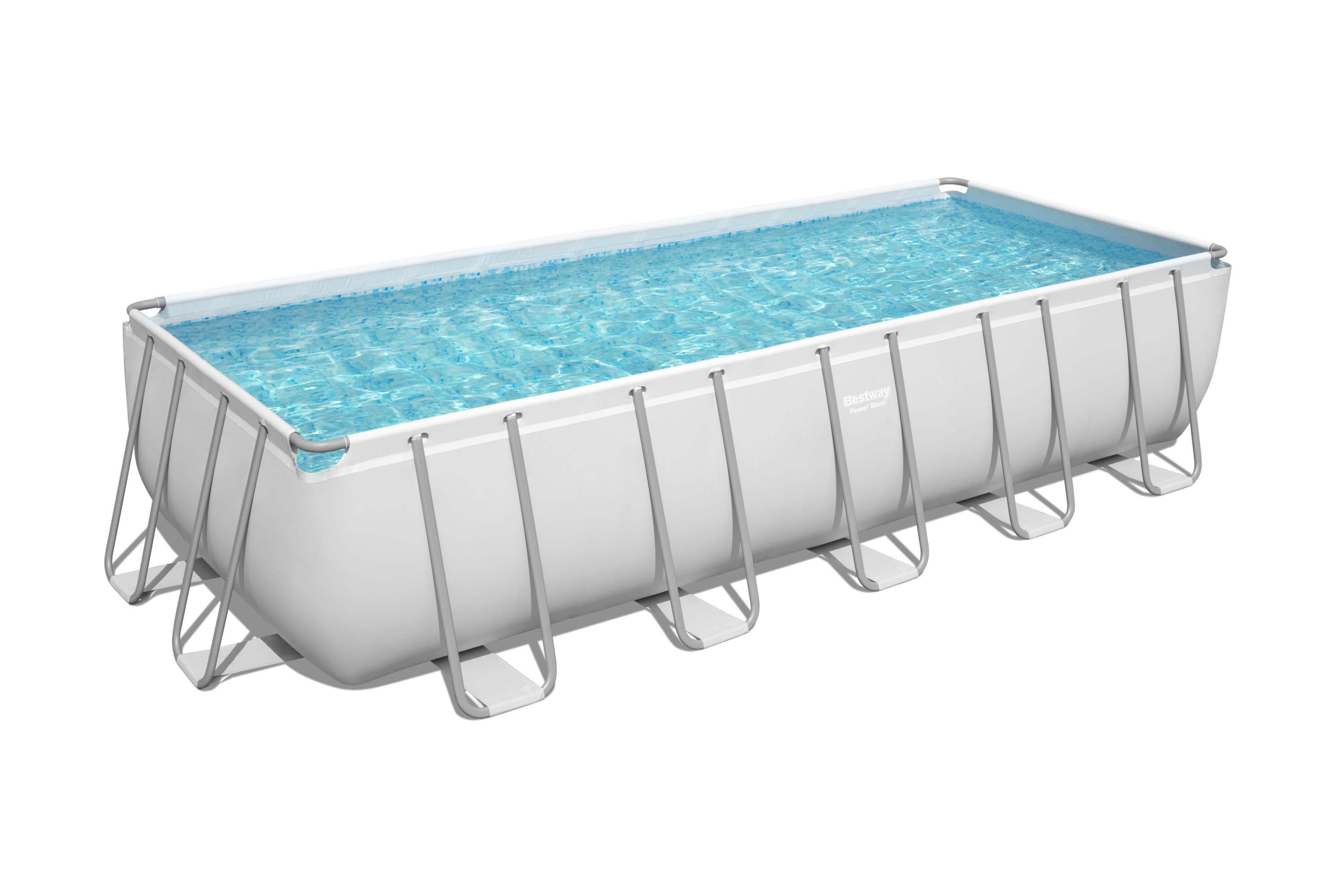Каркасный бассейн BestWay Power Steel 640 х 274 х 132 см + песочный фильтр-насос, лестница, тент