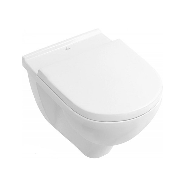 Унитаз подвесной Villeroy & Boch O.Novo 5660HR01 с сиденьем микролифт (5660R001+9M38S101), белый