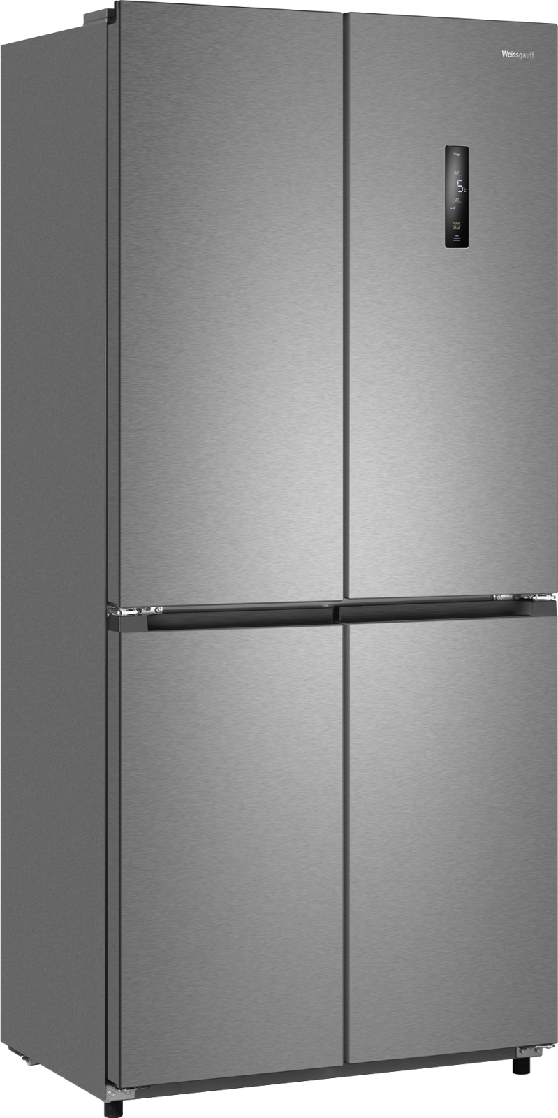 Холодильник Side-by-Side Weissgauff WCD 450 XNF Built-in, нержавеющая сталь