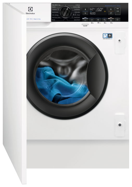 Стирально-сушильная машина встраиваемая Electrolux EW7W368SI, белый