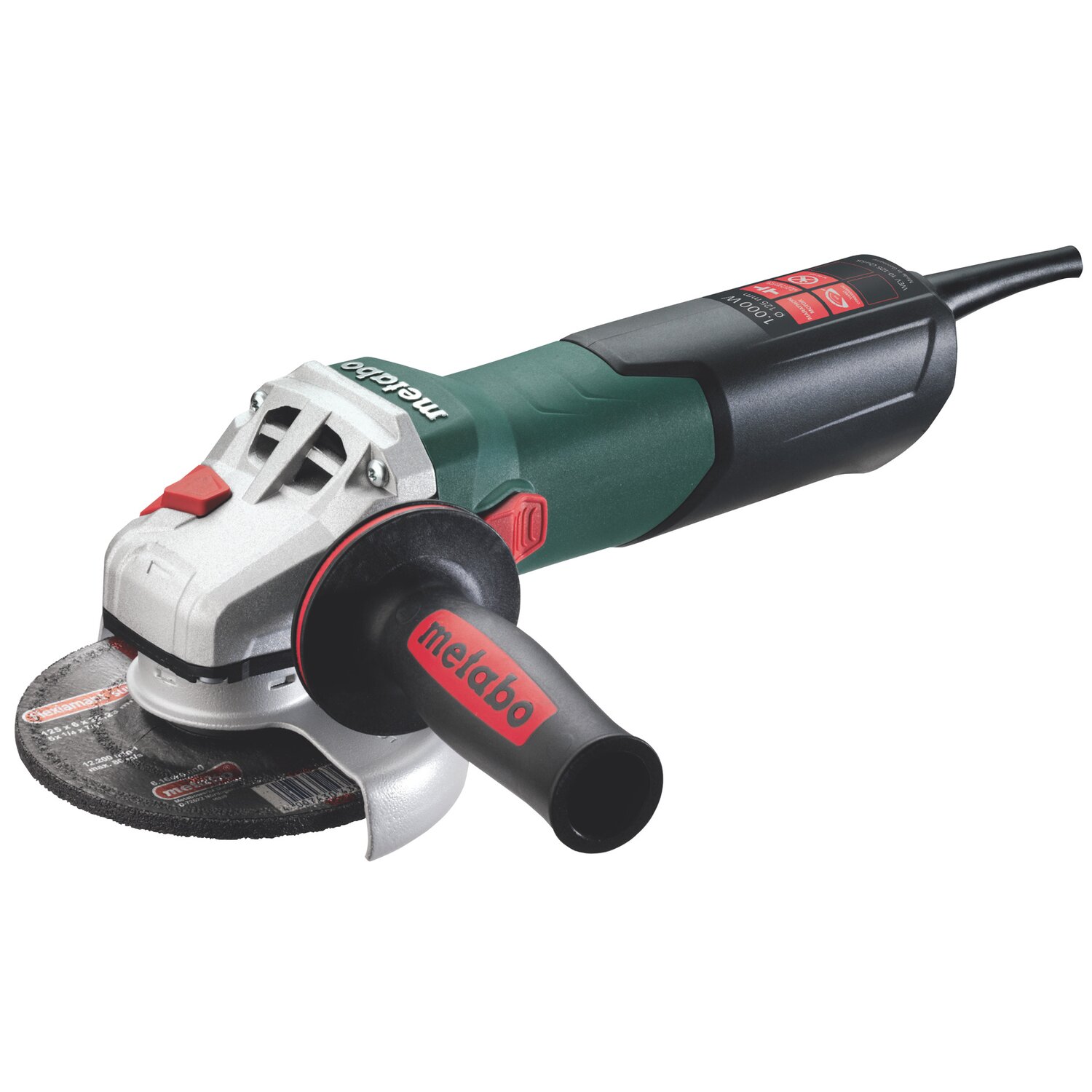 Угловая шлифмашина (болгарка) Metabo WEV 10-125 Quick (600388950), 1000 Вт, 125 мм