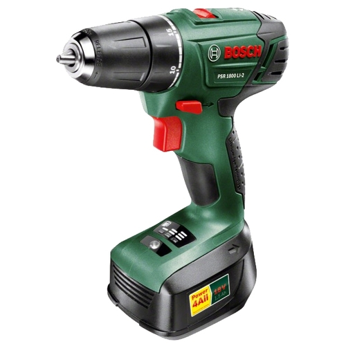 Дрель-шуруповерт BOSCH PSR 1800 LI-2 1.5Ah x1 Case 0.603.9A3.120