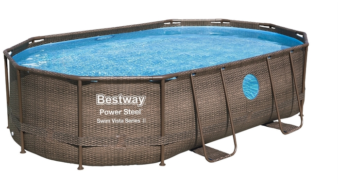 Бассейн Bestway Power Steel Swim Vista Series II в комплекте 56946