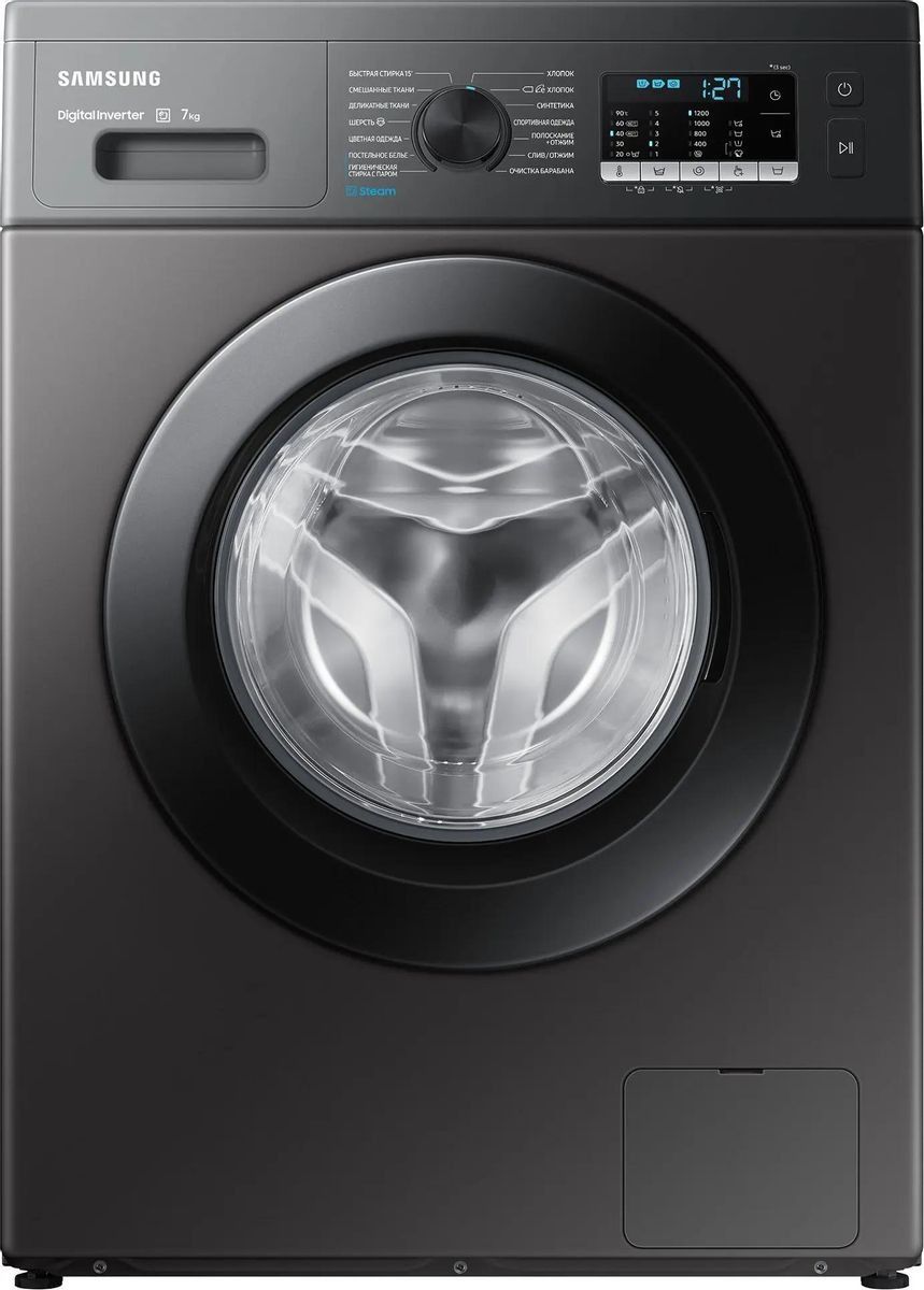 Стиральная машина Samsung WW5100A (WW70AG5S20CXLP), инокс/черный люк