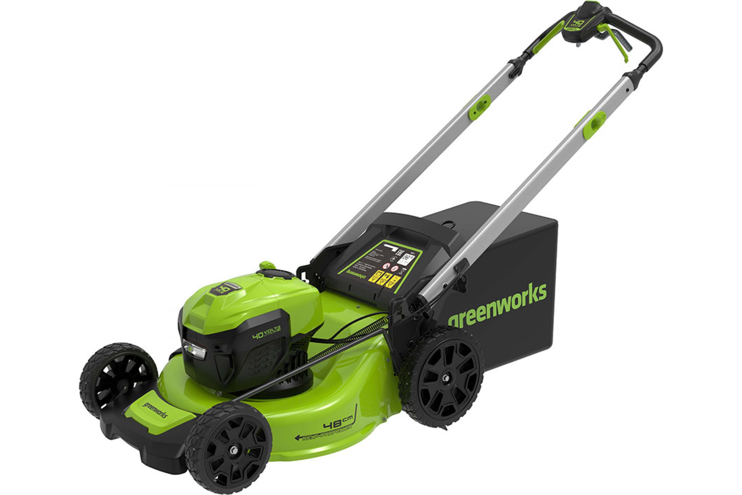 Газонокосилка аккумуляторная Greenworks GD40LM48SP, 40V, 48 см, самоходная, бесщеточная, без АКБ и З