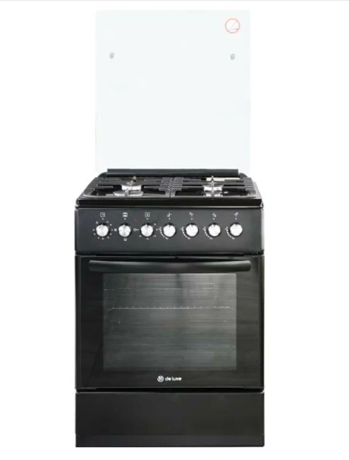 Плита комбинированная De Luxe 606040.00гэ-003(кр) ЧР черный