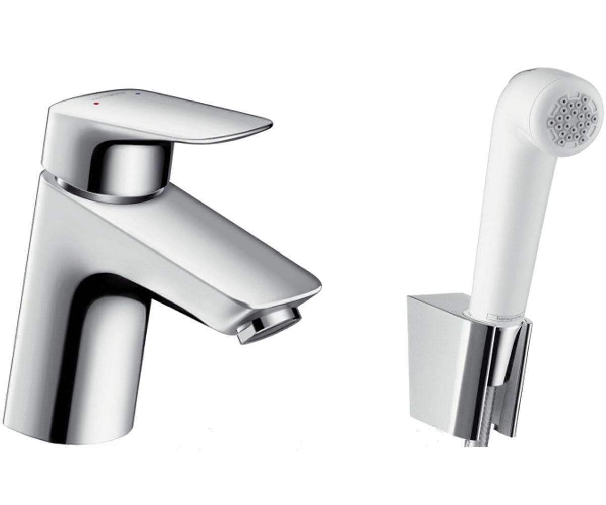 Смеситель для раковины Hansgrohe Logis 71290000 (с гигиеническим душем)