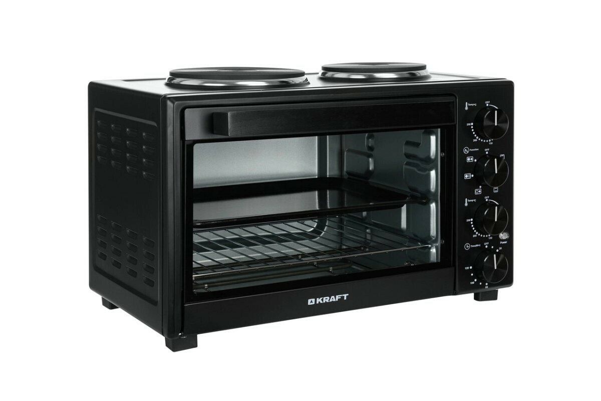 Мини-печь KRAFT KFC-MOHP 380 HBL, черный