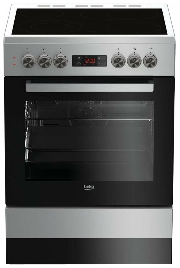 Плита электрическая Beko FSM67320GSS, серебристый