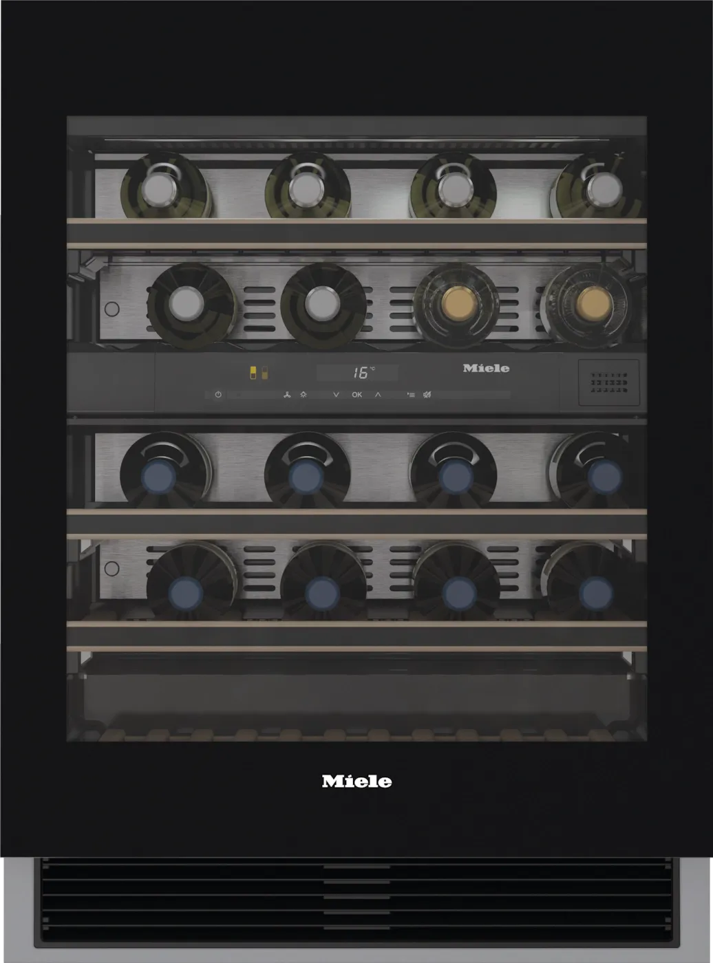Винный шкаф встраиваемый Miele KWT 6322 UG-1, черный/стеклянная дверь