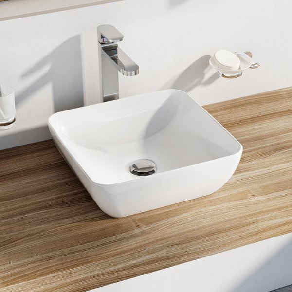 Раковина накладная Ravak UNI 380 S SLIM XJX01138001, белый
