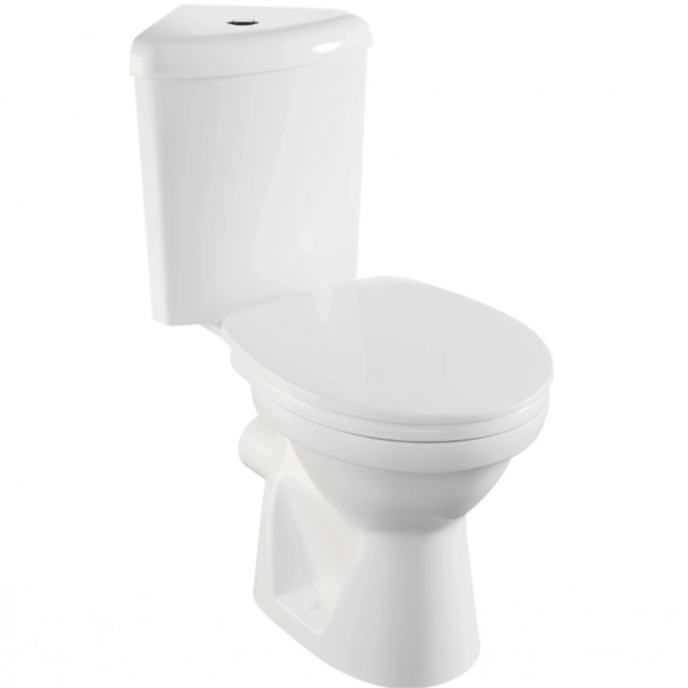 Унитаз-компакт угловой Norm Wenkel 9854B099-7200 (с сиденьем), белый