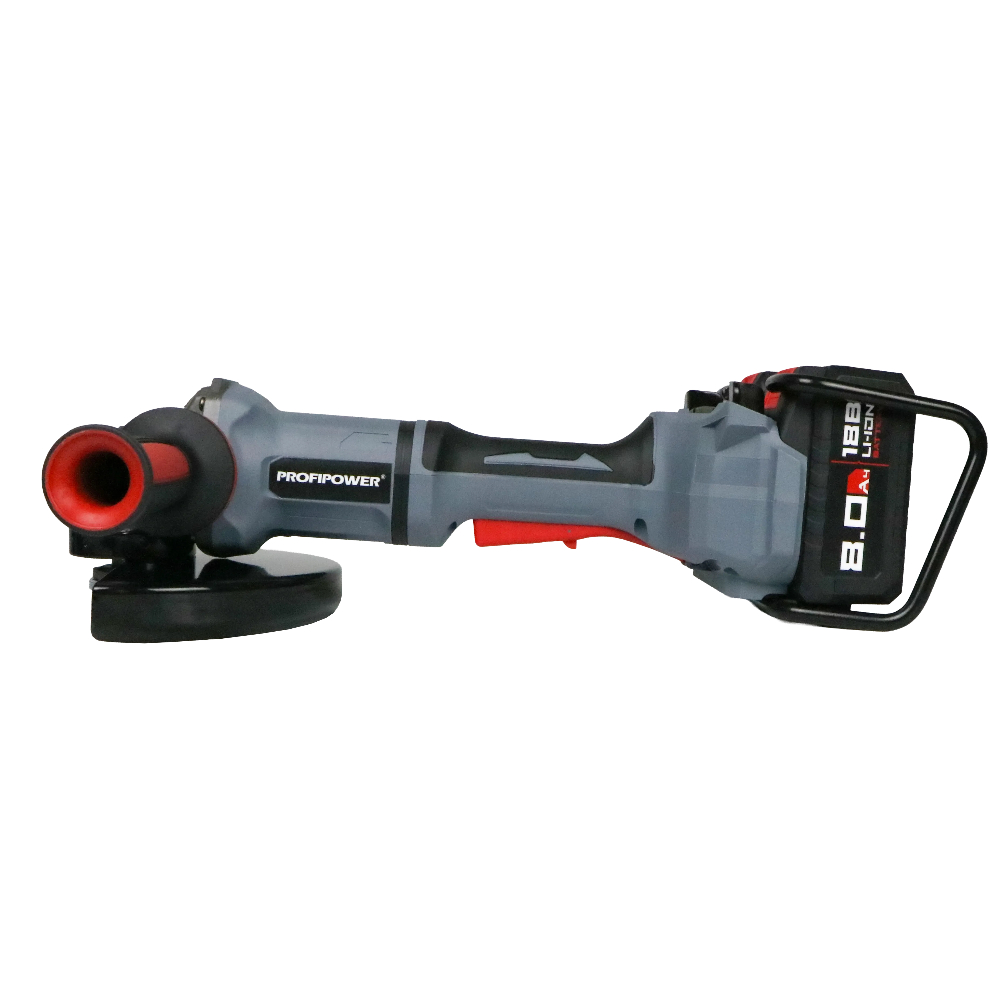 Угловая шлифмашина (болгарка) аккумуляторная ProfiPower 40B-230, арт. E0234 (кейс, с 2 АКБ и ЗУ)