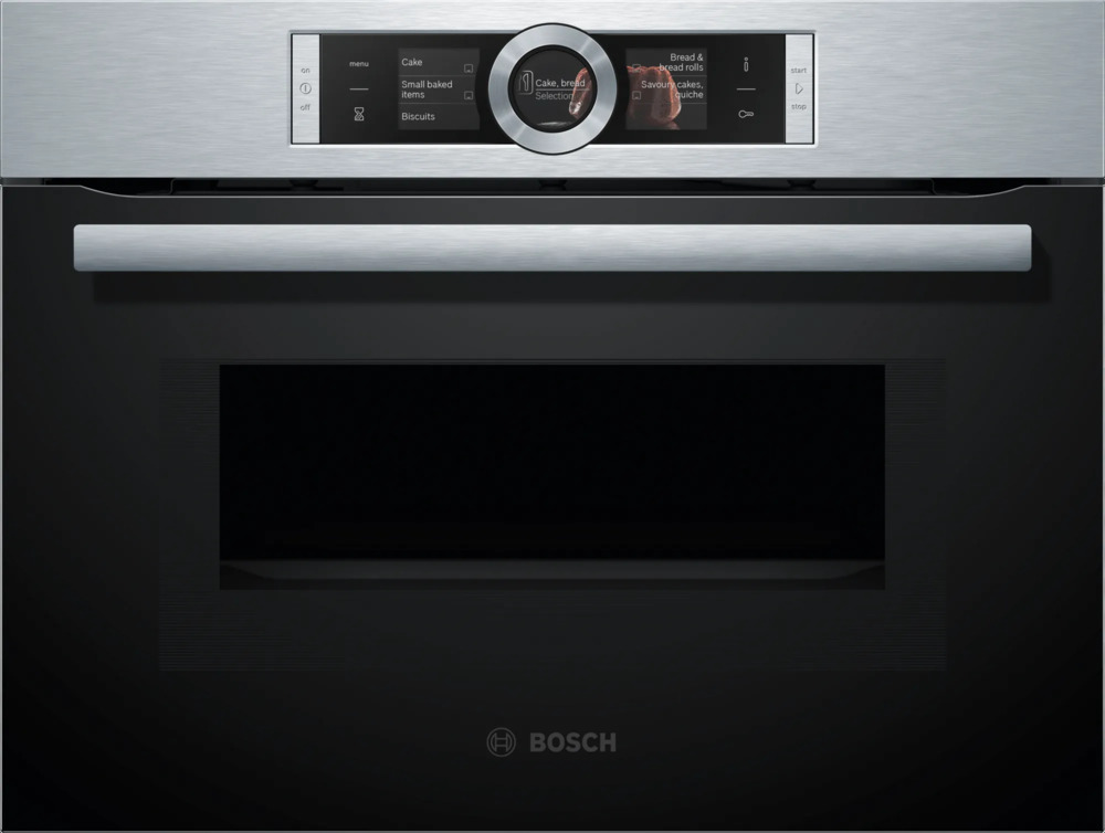 Духовой шкаф электрический Bosch CMG676BS1, серебристый