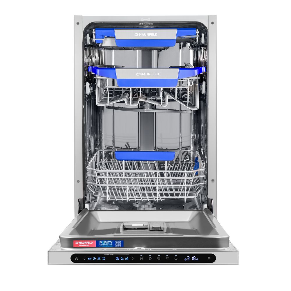 Посудомоечная машина встраиваемая Maunfeld MLP45331T Light Beam Wi-Fi
