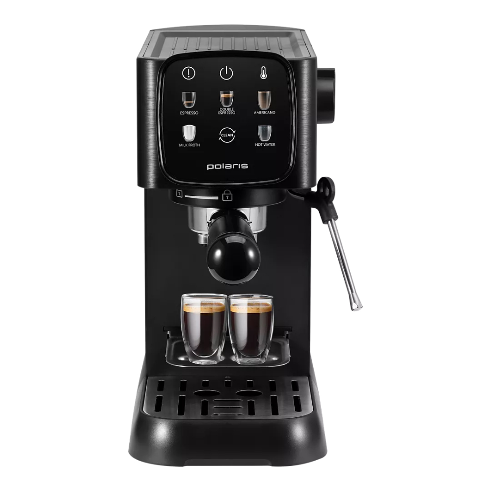 Кофеварка рожковая Polaris PCM 1551E Adore Crema, черный