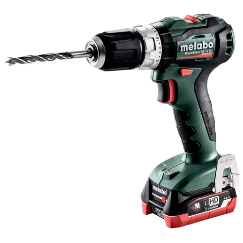 Дрель-шуруповерт ударная аккумуляторная Metabo PowerMaxx SB 12 BL LiHD 4.0 А·ч 12 В х2 кейс 45 Н·м