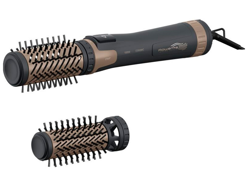 Фен-щетка Rowenta Brush Activ Dunes CF9528F0, серый/коричневый