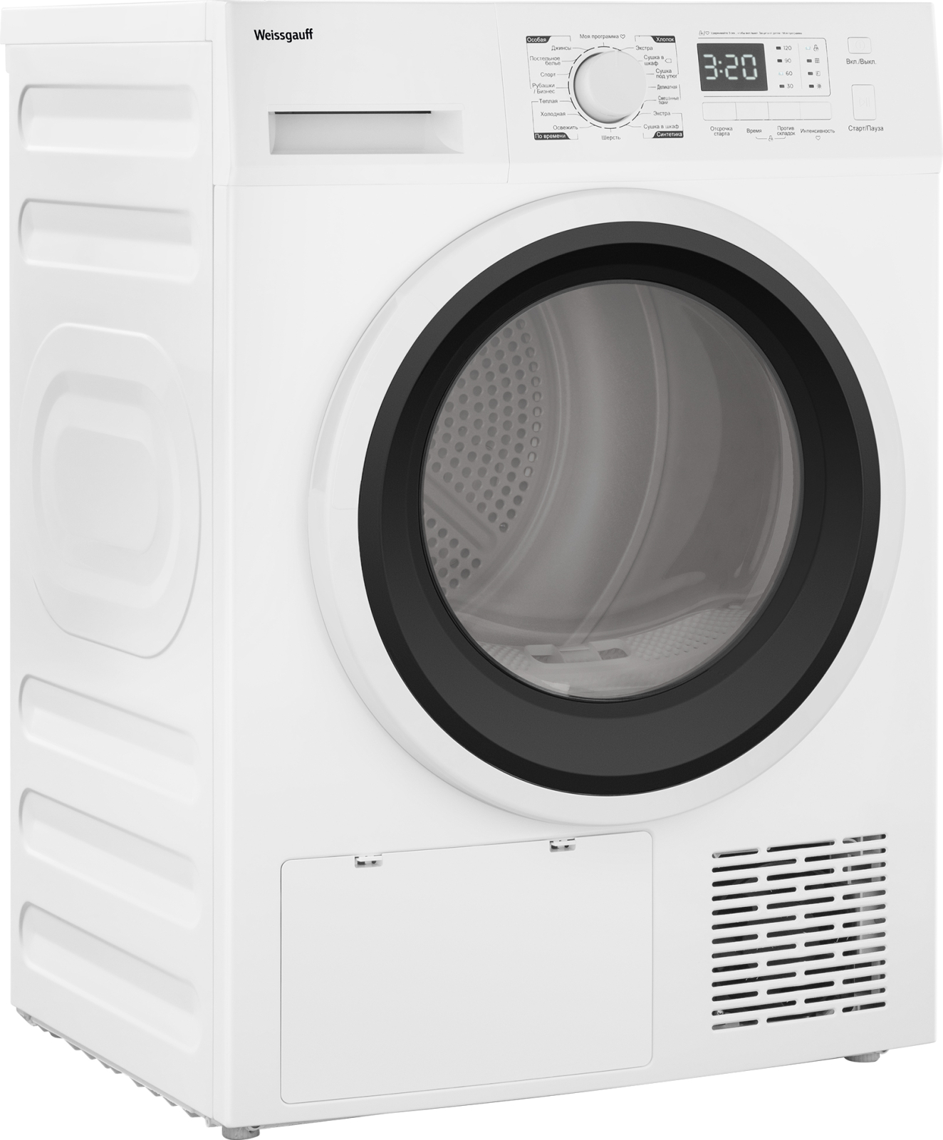 Сушильная машина Weissgauff WD 6148 D Heat Pump, белый