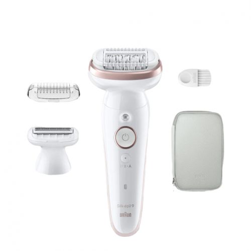 Эпилятор Braun Silk-epil 9 SES 9-030, белый/розовый