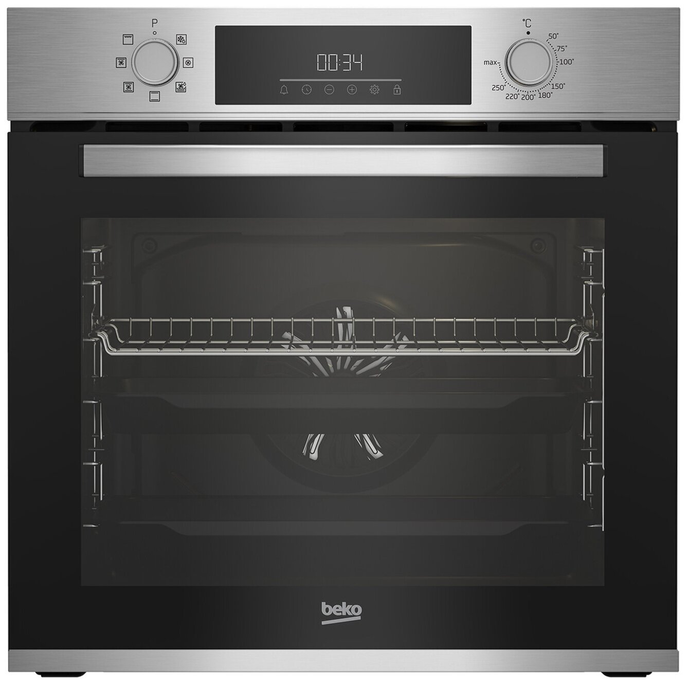 Духовой шкаф электрический Beko BBIM12300X, нержавеющая сталь/черный