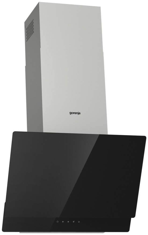 Вытяжка наклонная Gorenje WHI649EXBG, серебристый/черный