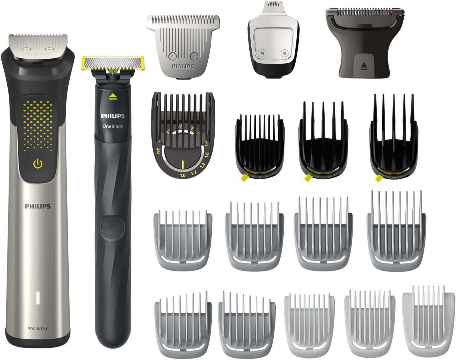 Триммер Philips Series 9000 MG9553/15, серебристый/черный