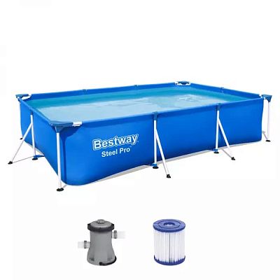 Бассейн каркасный Bestway Steel Pro 56411 BW 300х201х66 см