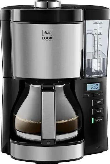 Кофеварка капельная Melitta Look V Therm Timer Black Filter, черный/нержавеющая сталь