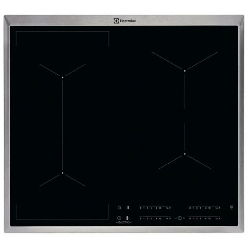 Варочная панель индукционная Electrolux EIV6340X, черный/серебристый
