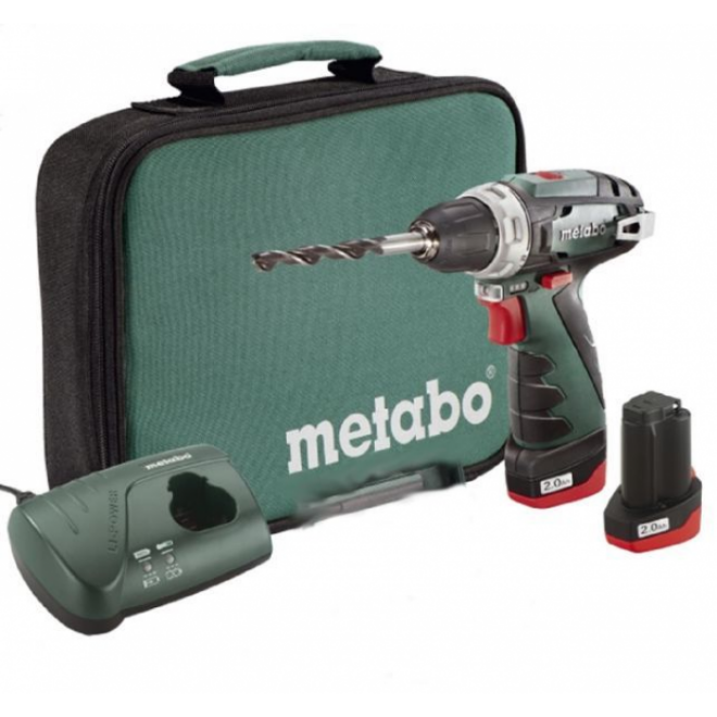 Дрель-шуруповерт аккумуляторная Metabo PowerMaxx BS 2х2,0 Ач