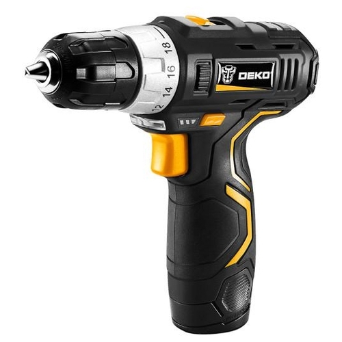 Дрель-шуруповерт аккумуляторная Deko GCD12DU3 + набор 104 предмета 063-4095