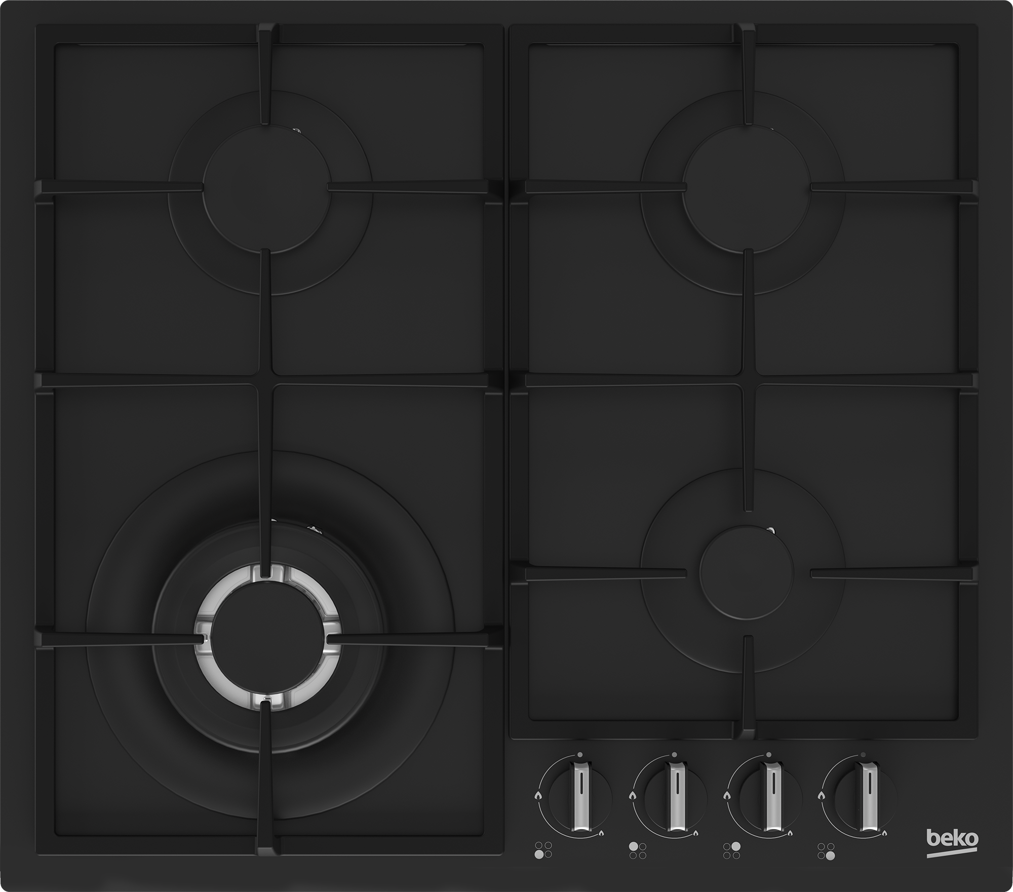 Варочная панель газовая Beko HIYG64225SBO, черный