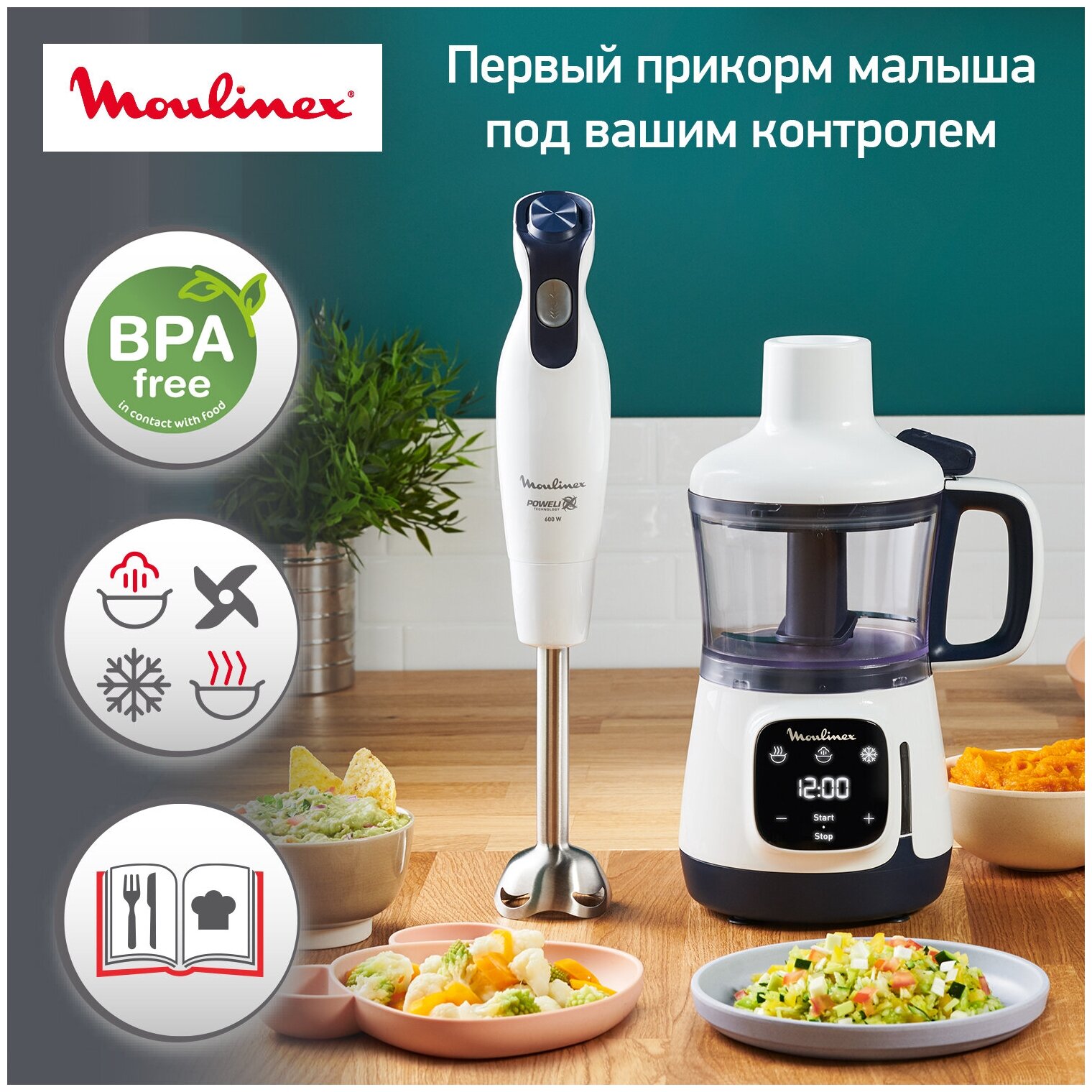 Блендер Moulinex DD55W110