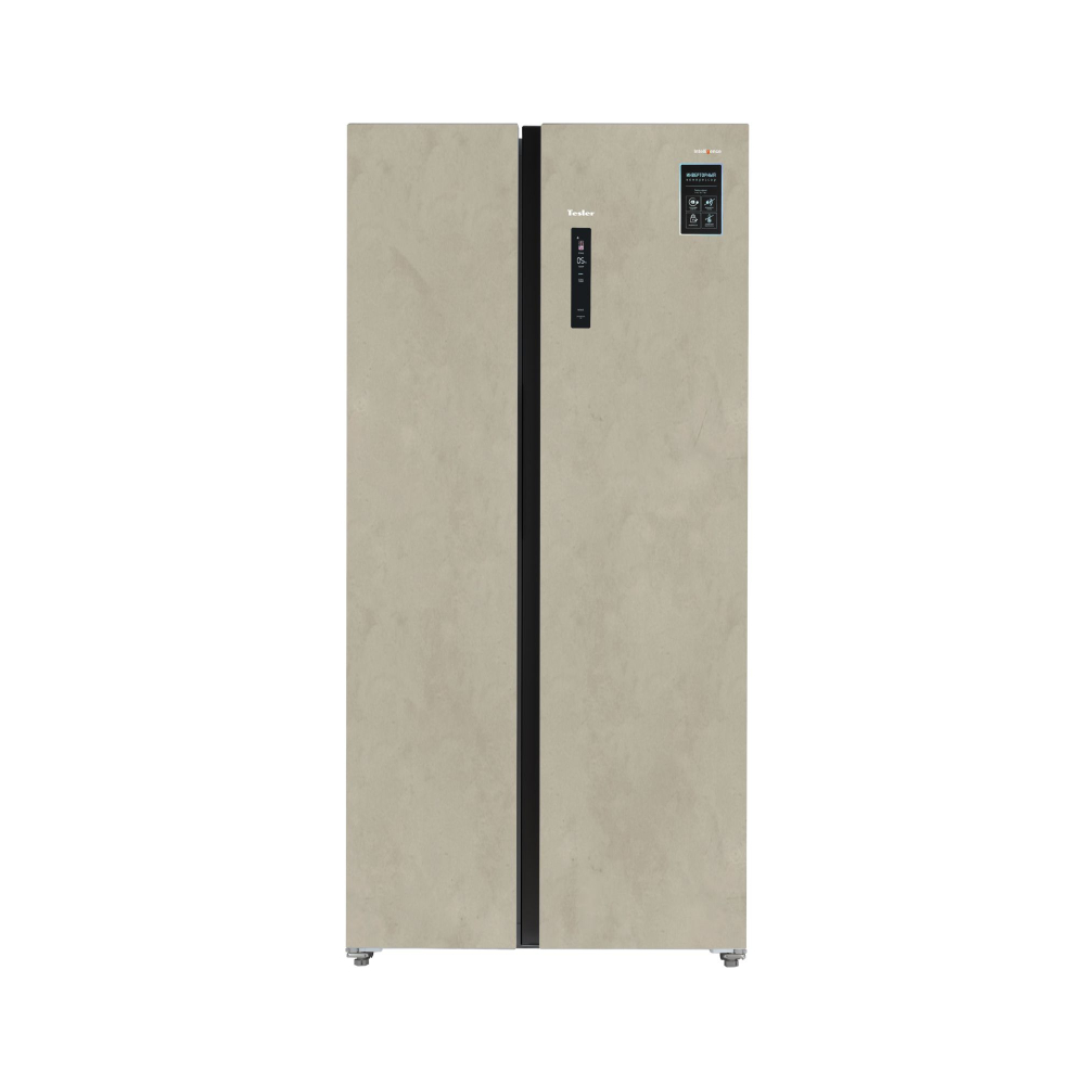 Холодильник Side-by-Side Tesler RSD-537BI Marble Beige